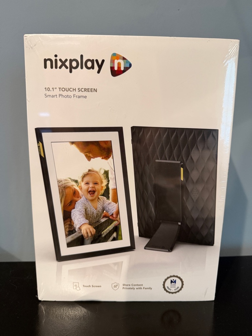 Nixplay 10.1" Touch Screen Smart Photo Frame - Black